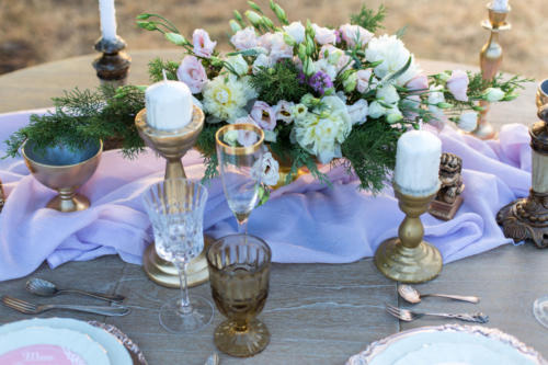 decorated for wedding elegant dinner table